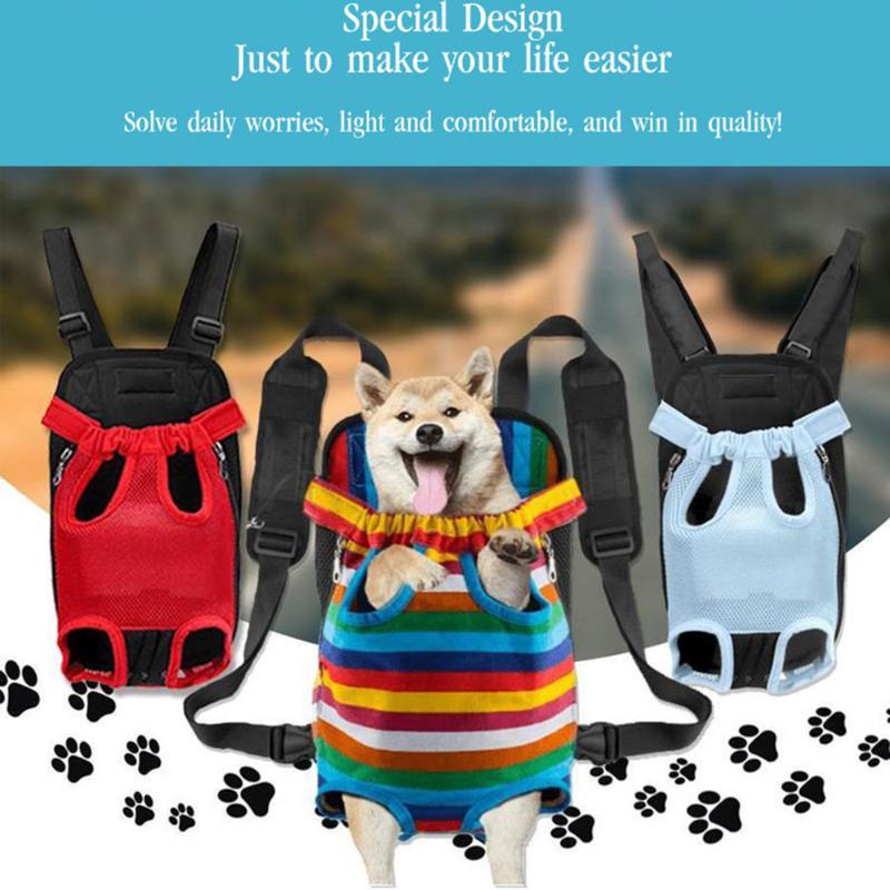 

Dog Car Seat Covers Carrier For Dogs Pet Backpack Mesh Outdoor Travel Products Breathable Shoulder Handle Bags Small Cats