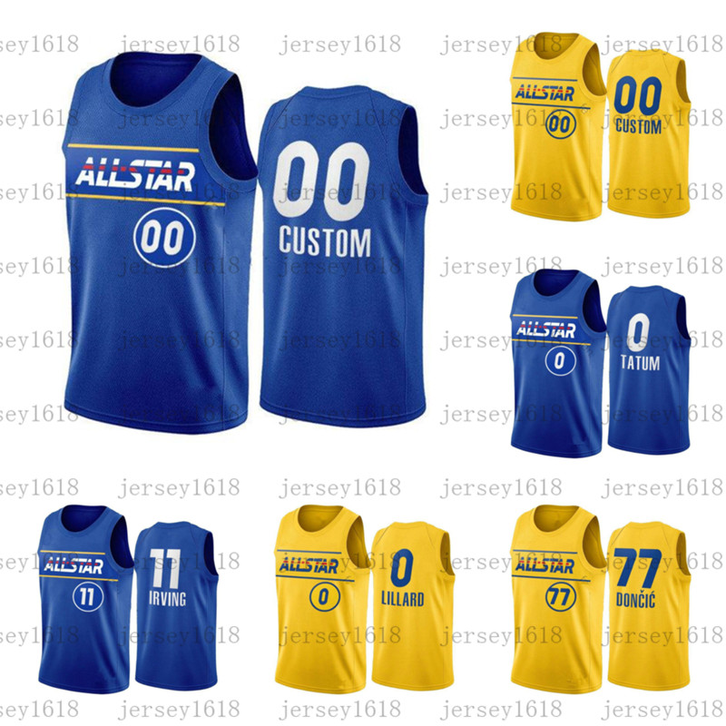 

All-Star Jersey Basketball Stephen Curry Luka Doncic LeBron 23 James Harden Kawhi Leonard Kyrie Irving Giannis Antetokounmpo Joel Embiid Men, Black;red