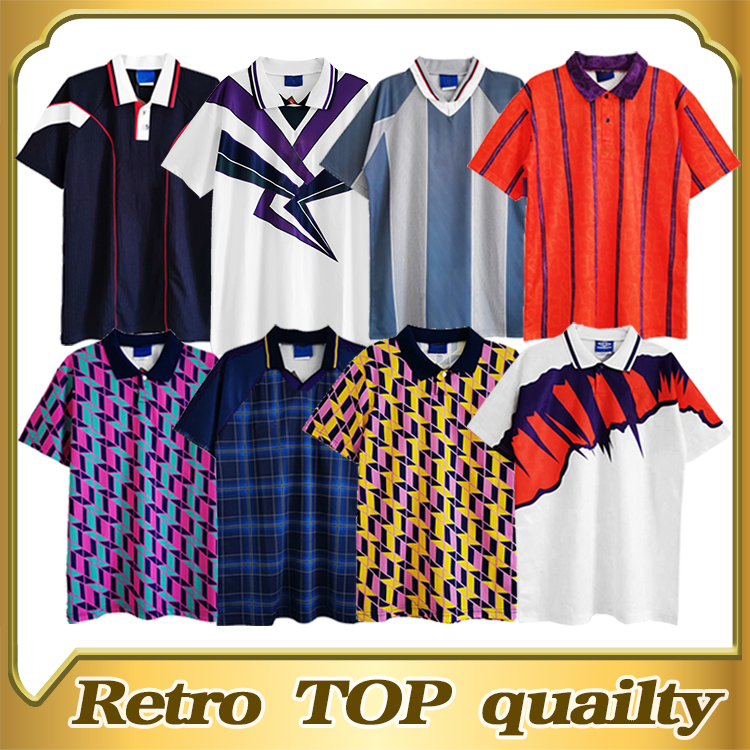

1991 Retro Soccer Jersey World Cup equipment Home blue kits 96 98 classic LAMBERT MCALLSTER MCCOIS GALLACHER Vintage SCOTLAND HENDRY T Football Shirts, 1994-96 away