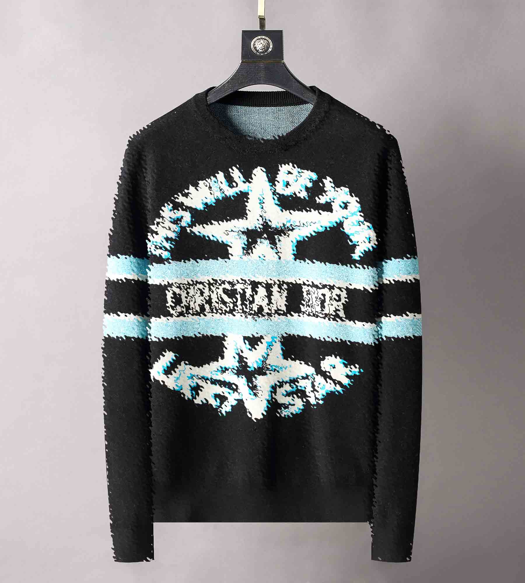 

2021Mens Designer Sweaters Hoodies Womens Casual Round Neck Long Sleeve Sweater Couples High Quality Sweatshirt Black Size m-3xl