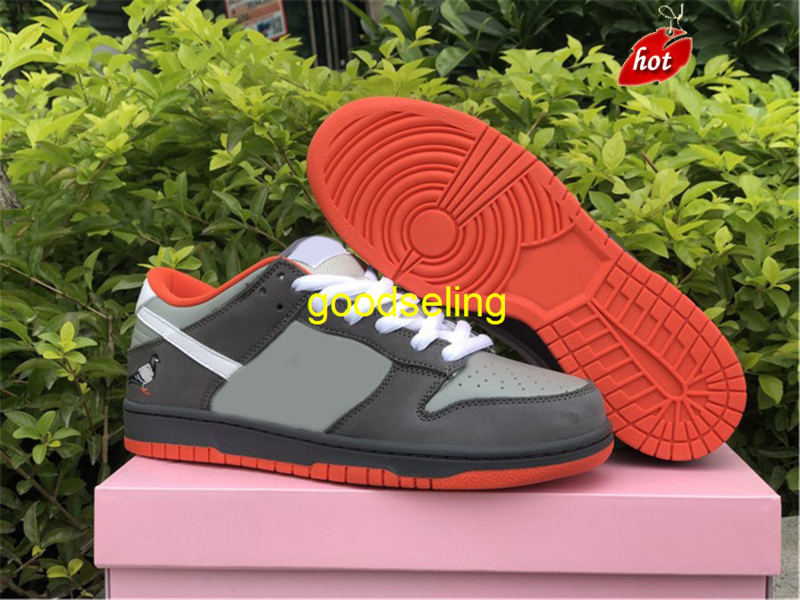 

Shoes Hottest S B Staple NYC Pigeon Low Skateboard Men Women Medium White Dark Grey Dove Footwear Original 5-12, Bubble wrap packaging
