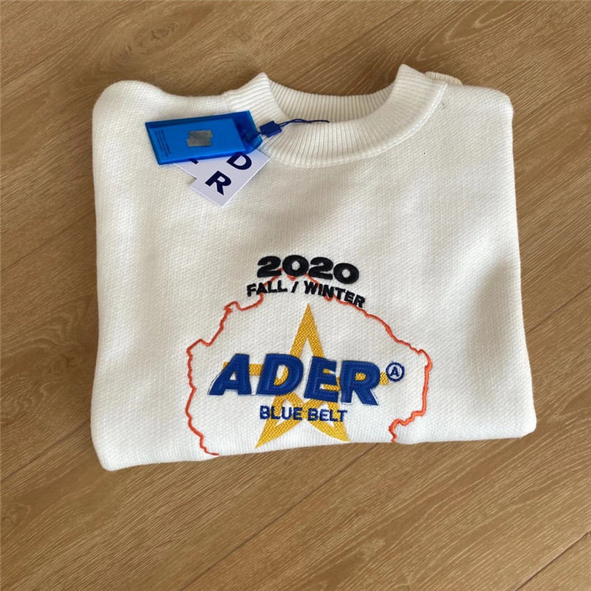 

2021 New Elasticity Embroidery Adererror Sweaters Men Women 1:1 High-quality Ader Error Hoodies Oversize Sweatshirts Rf63