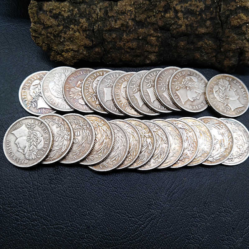 

Copy Coin 25pcs USA 1892-1916 Barber Different Years Coins Set Home decoration Coin