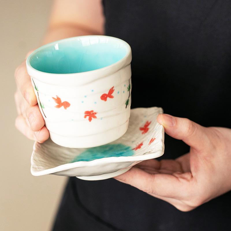 

Cups & Saucers Kawaii Ceramic Cup Fashion Vintage Japanese Camping Luxury Coffee Tea Funny Creative Tazzine Caffe Breakfast OB50BD