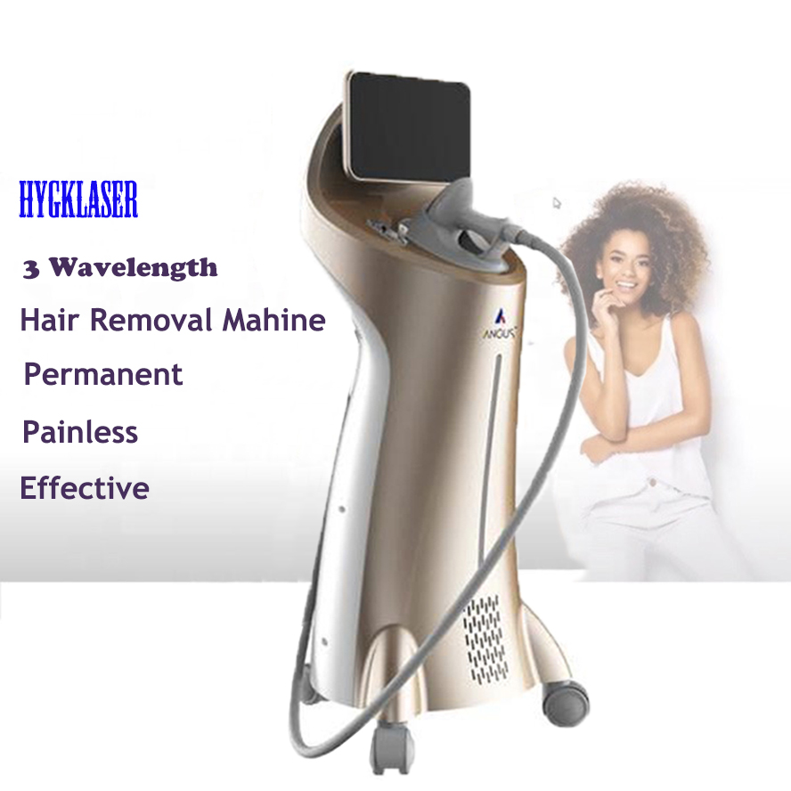 High Power Laser Hair Removal Machine 1600W 755nm 808nm 1064nm triple wavelength Hair remover Professional Beauty Equipment Salon Use