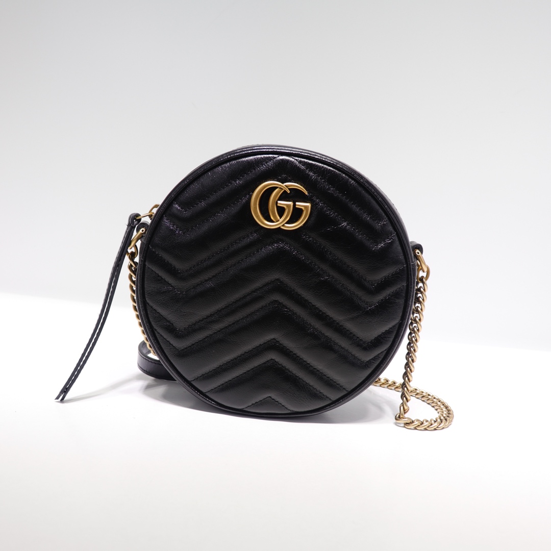 

gucci Wholesale High-end Fashion GG bag mini Handbag Crossbody Bags DesignerBag Heart pattern Leather Retro Round packet