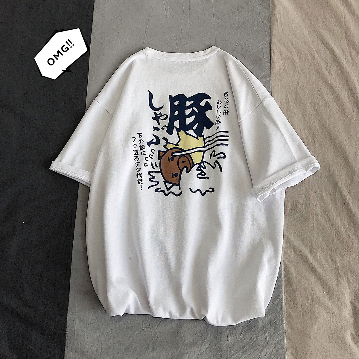 

2021 New Harajuku t Shirt Men Japan Style Funny T-shirt Streetwear Summer Tshirts Vintage Print Cotton Tops Short Sleeve G8rf, Black