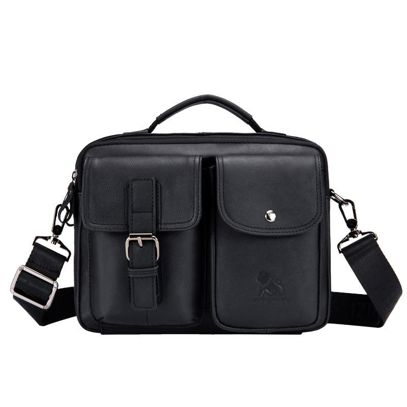 

TopFight 2021 Business Shoulder Bag Men 14" 15" 16 Inches Travel Bag Men's casual fashion Handbags Business Briefcase Laptop, Brown