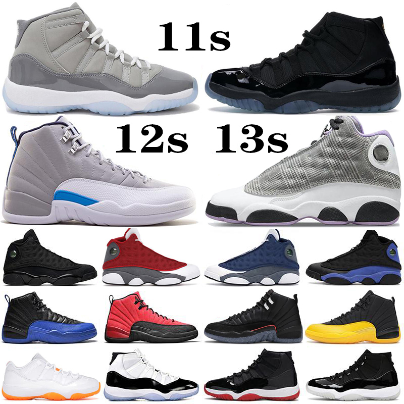 

Basketball Shoes men women 11s Legend Gamma Blue low Bright Citrus 12s Wolf Grey Utility Grind Reverse Flu Game Twist 13s Houndstooth Flint Black Cat mens sneakers, #11