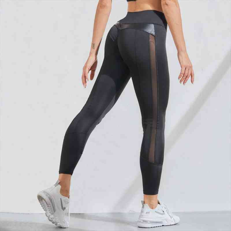 

fitness seamless womens leggings high waist sports stretch gym breathable for, Black