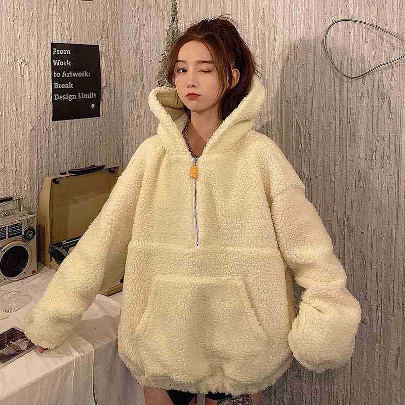 

Women's lazy BF loose coat, Khaki