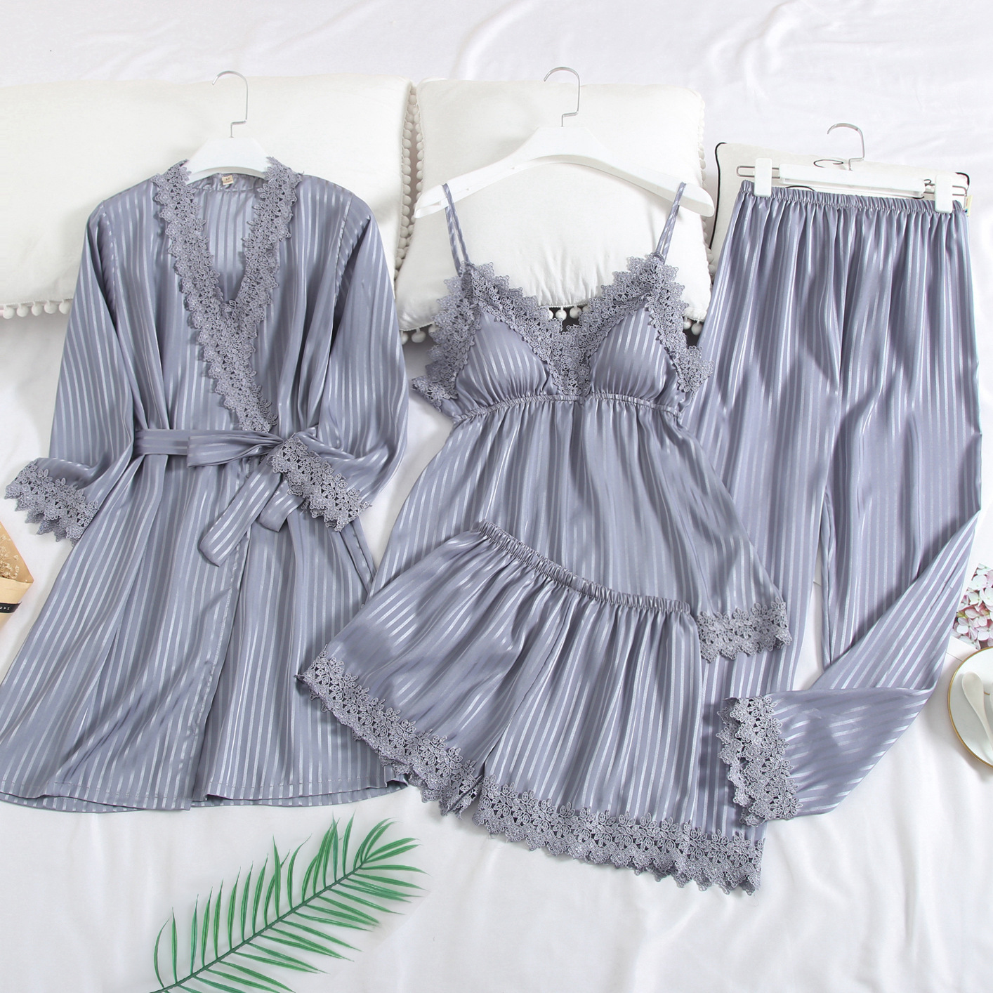 

Pick Belt on Sexy V-neck Tie Upstairs Beeping at End Coincidence a Tight Chest Suit Competing Nightwear Cut 0flf, Gray