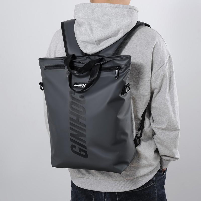 

Backpack Fashion Men Solid Color Nylon School Bag For Girls Large Capacity Waterproof Bookbags Multifunctional Travel Bags