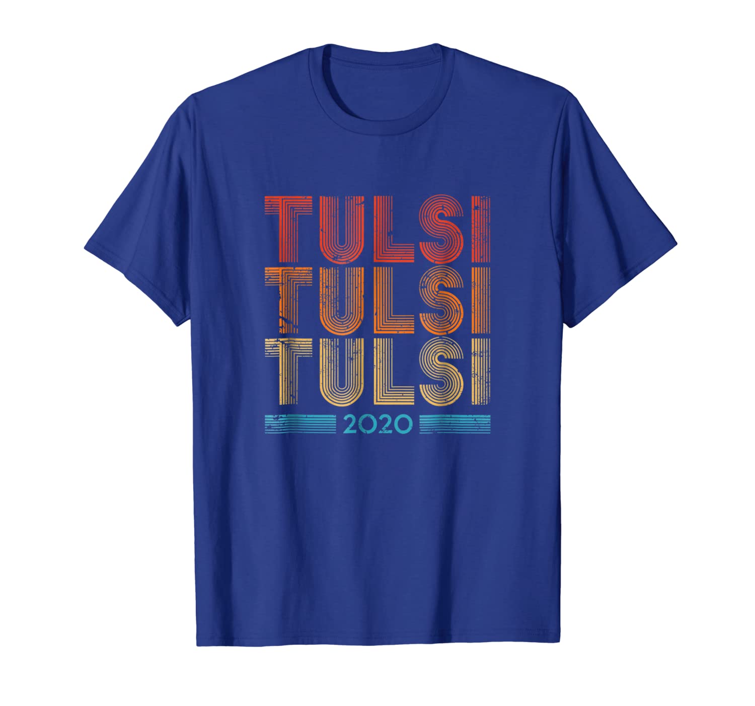 

Tulsi Tulsi Tulsi 2020 Gabbard Vintage Style T-Shirt, White;black