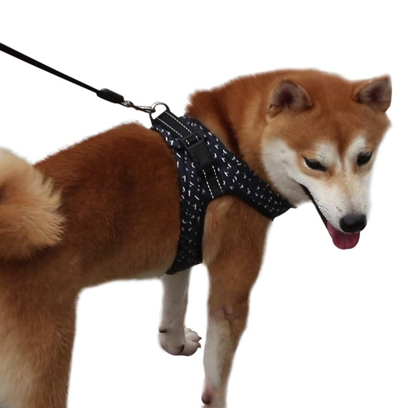 

Dog Collars & Leashes Pet Polyester Harness For Leash Walking Vest Reflective Safe Small And Medium Harnesses With Supplies
