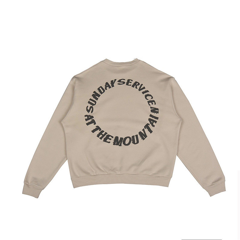 

2021 New Sand Color Kanye West Sunday Service Holy Spirit Cpfm.xyz Sweatshirts Women Men Hoodies Crewneck L5eg