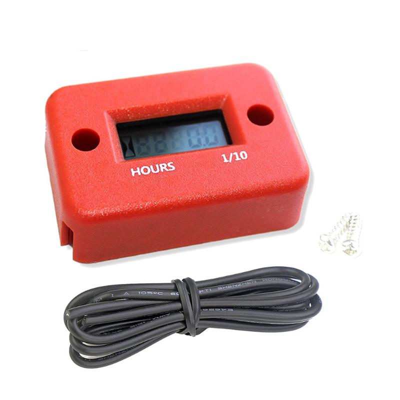 

Car Organizer Motorcycle Hour Meter With Battery Timer Inductive Moto Digital Jet Ski Accumulator Working Gauge