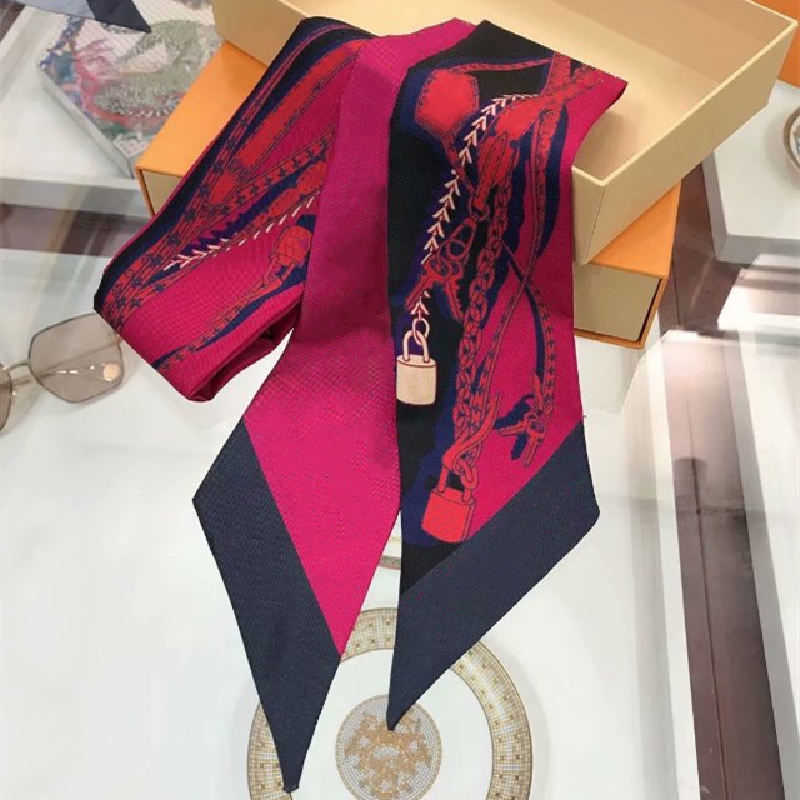 

NEW Designer Design Woman's Scarf, Fashion letter Handbag Scarves, Neckties, Hair bundles , silk material Wraps size:6*120