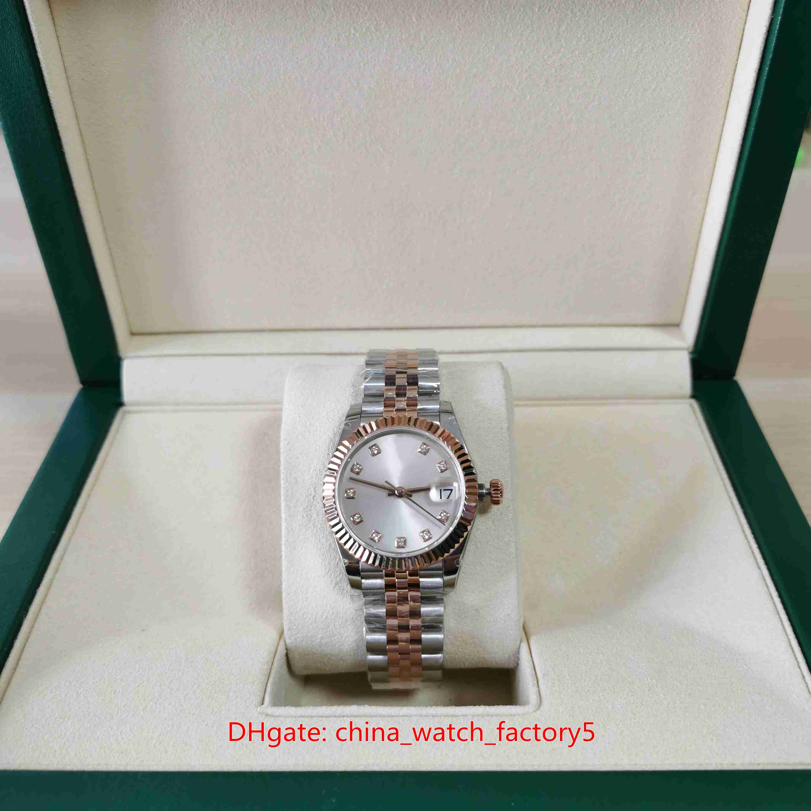 

BP Factory Top Quality Watches Ladies 31mm 36mm Datejust 179171 President 18k Gold Diamond Dial Asia 2813 Movement Mechanical Automatic Watch Women's Watches, No box papers