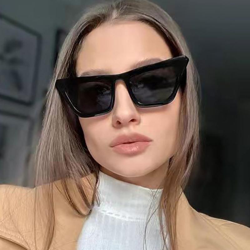 

Sunglasses Vintage Small Women's Cat Eye Luxury Designer Black Shades Female Fashion Cateye Glasses 2022