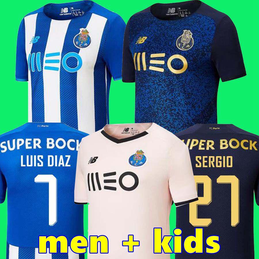 

21 22 Porto Fc Soccer Jerseys Home Away Third 2021 2022 Sergio Oliveira Mehdi Moussa Luis Diaz Mateus Evanilson PEPE Football Shirt Otavio Men Kids Kit Maillots, Away adult