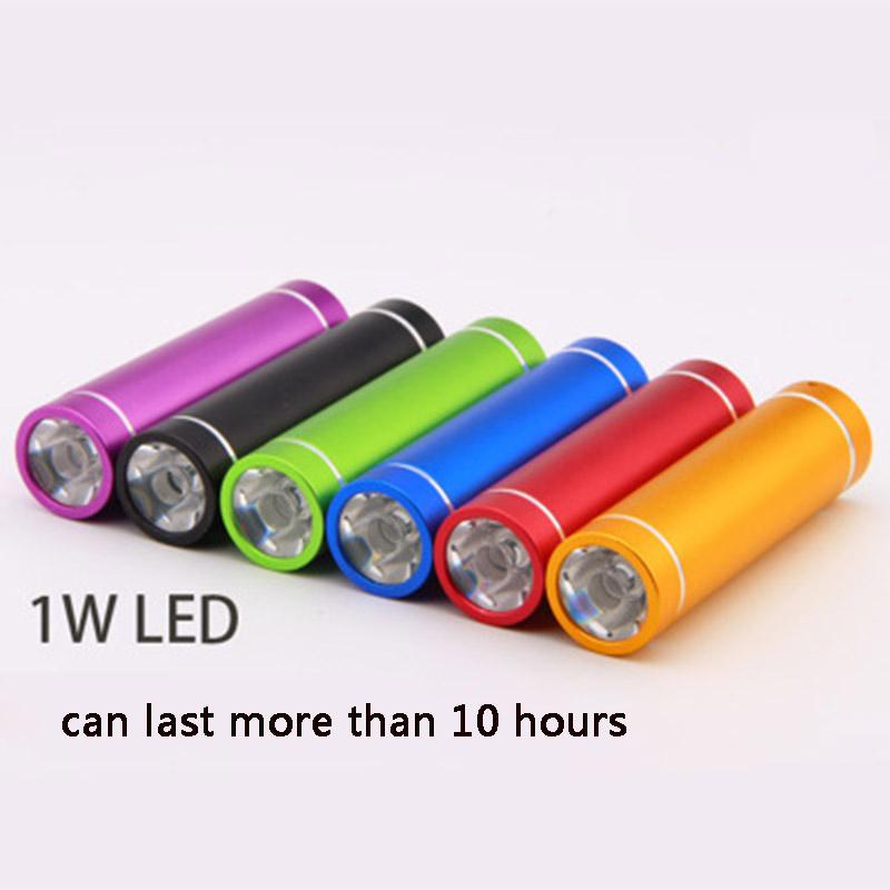 

Waterproof Mini LED Torch Aluminium alloy shell Led lamp light mini Torch Light 1 Mode for Battery six colors