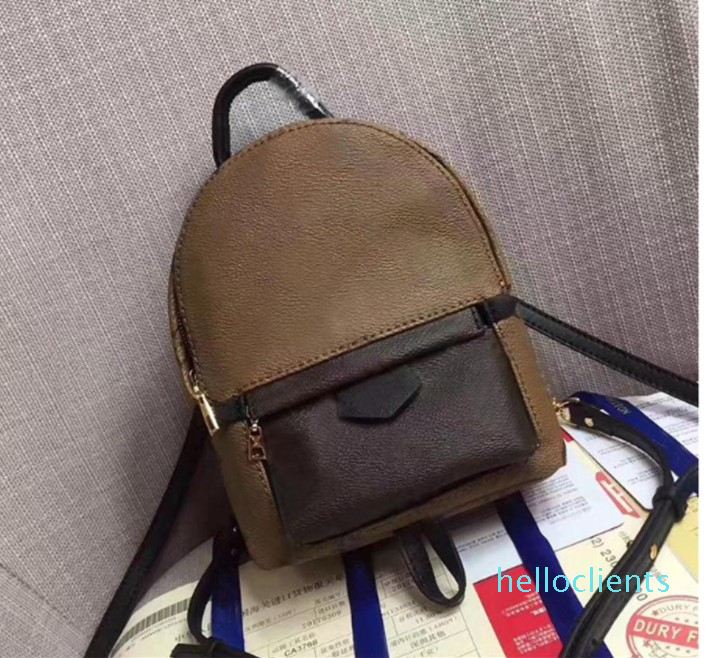 

High quality Wallet new Women Bags Europe Brand Designers luxury Mens Backpacks High Quality School bag-E, Black+red letter