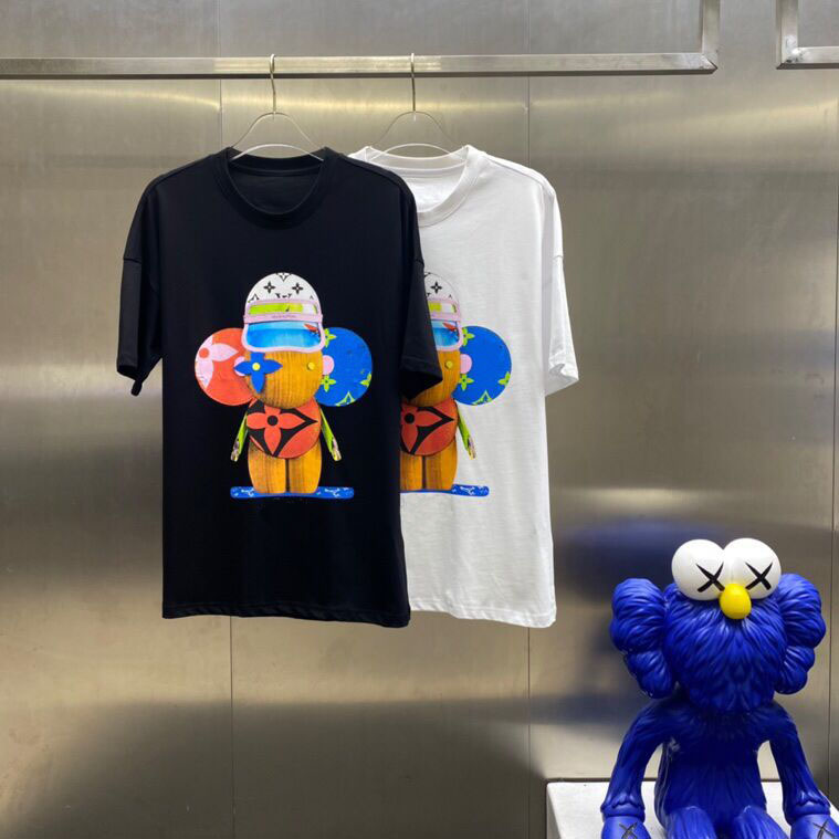 

21ss limited new suit trendy fashion single product logo pattern T-shirt shorts men's and women's casual pullovers Size: m-l-xl-xxl 2591