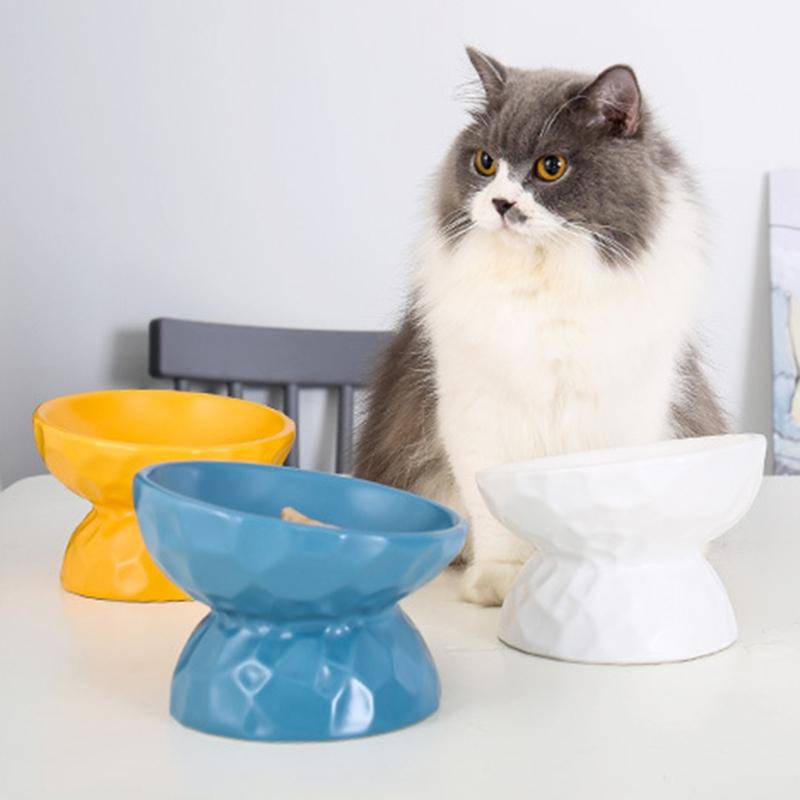

Cat Bowls & Feeders Pet Food Bowl Grade Ceramic Water/Feeding For Cats/Dogs Durable Stand-up Non-slip Au19 21 Drop
