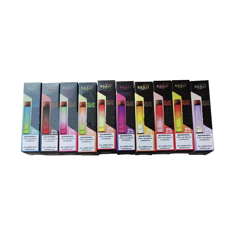 

Original Ezzy Super 2 In 1 cigarettes Design Vape Disposable With 900mah Batterry 6.5ml Pod 2000 Puffs PK Lux Puff bar Plus