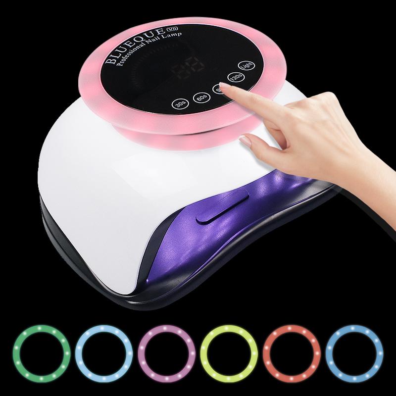 

LED Nail Lamp UV Lamp For Manicure 42 Pcs Light Bead Fast Curing UV Gel Nail Polish With Motion Sensing LCD Display Dryer, Sun1-us