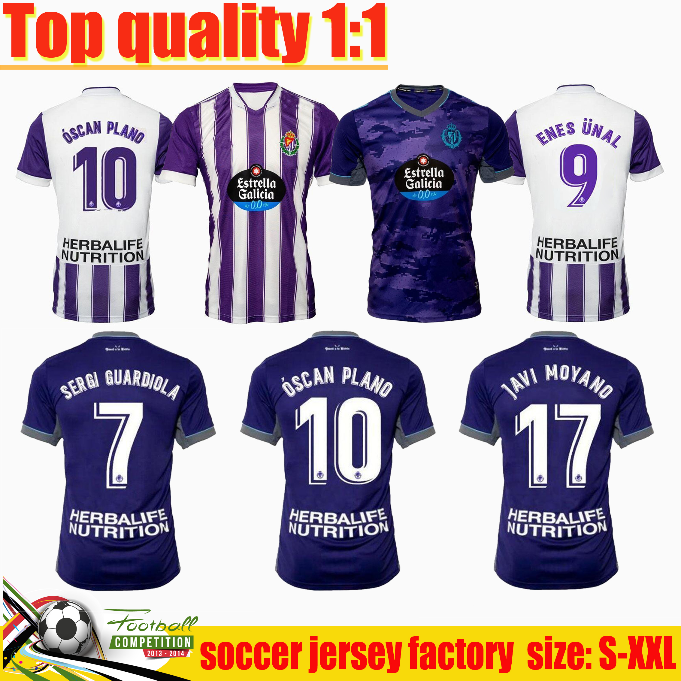 

2021 2022 Real Valladolid soccer jerseys 21/22 home away Weissman FEDE S. Sergi Guardiola Óscar Plano . Olaza R.Alcaraz Marcos Andre camisetas de fútbol men football shirt