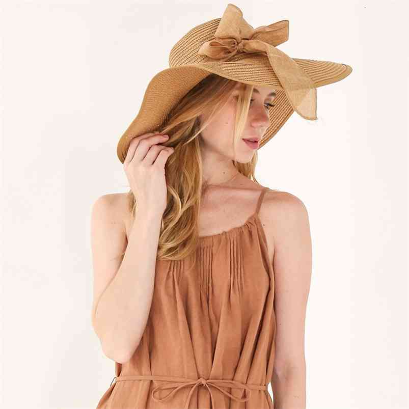 

Autumn Winter Holiday Beach Sun Hats for Women Wide Brim Dome Bowler Cap DM1011 210709