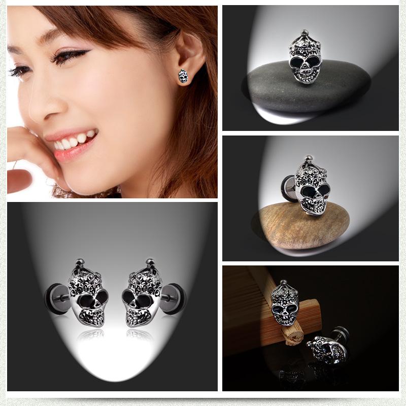 

Dangle & Chandelier Titanium Steel Hip Hop Rock Tide Dumbbell Earrings Men And Women Jewelry Hypoallergenic, Silver