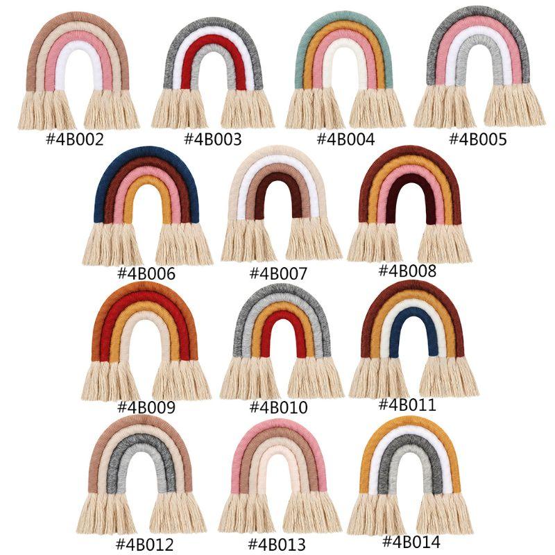

Nordic Woven Rainbow Wall Hanging for Nursery Dorm Room Decoration Party Supplie