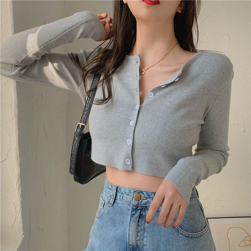 

2021 New Fine Korean Fashion Mesh Cardigan Spring Long Basic Sleeve Cut Women's Casual Blouses Short Jumper Top Shn7, Games