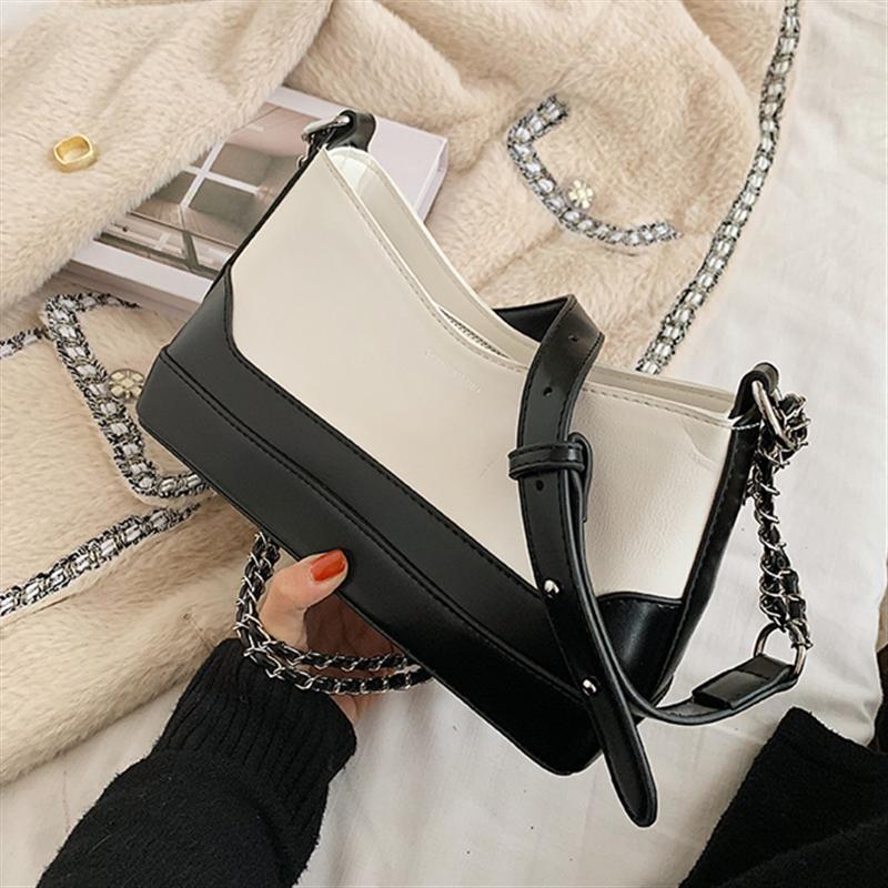 

HOT design 2021 Fashion HOT Sale New Wandering Bag Shoulder Diagonal Rhombic Chain Bag Women's, Short strap brown