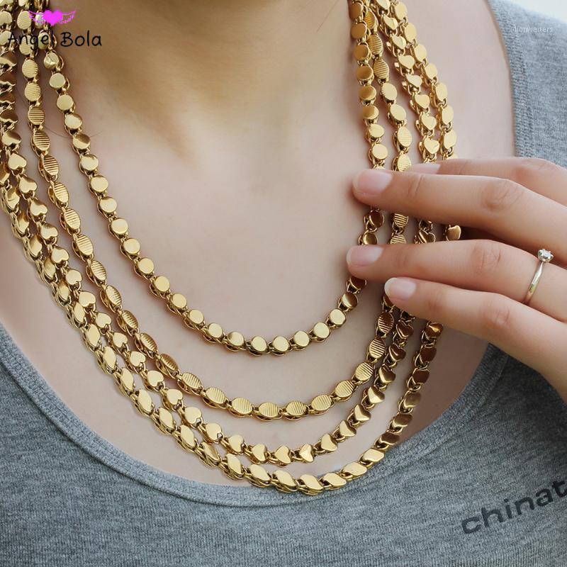 

Chains Design Fashion Arab Women Charm Long Gold Necklace Islamic Muslim Luxury Jewelry Wedding Banquet Holiday Gift Wholesale