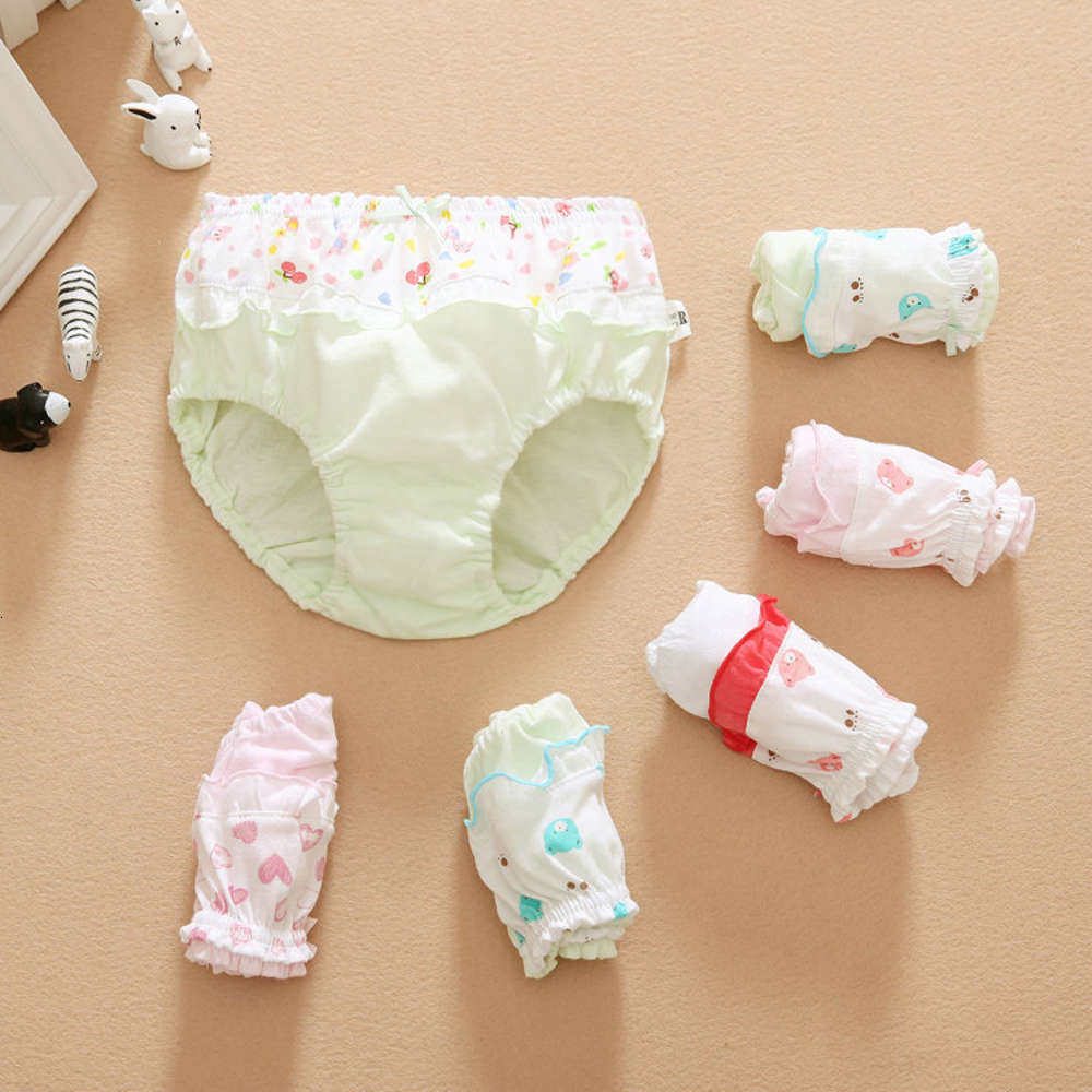 

Korean children's underwear lace bread pants bag girl's triangle cotton, Camo