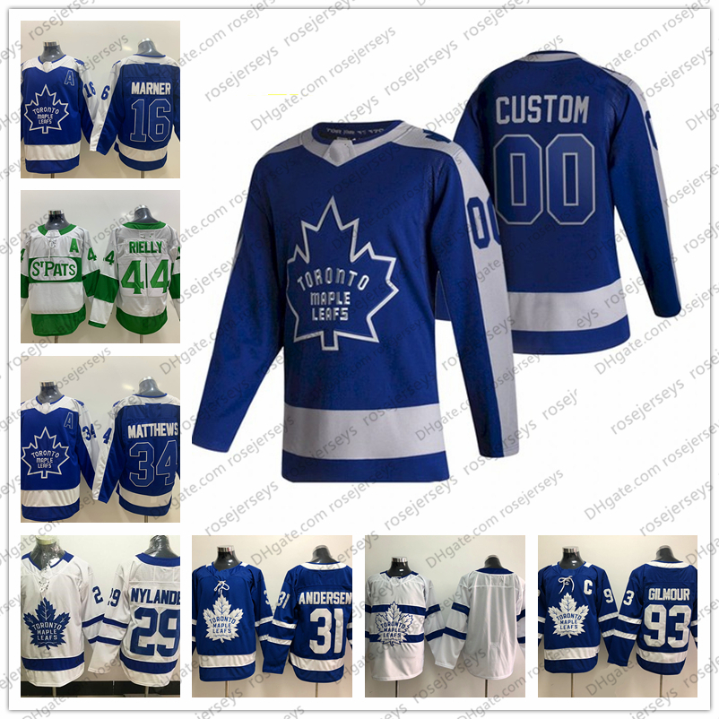 

Custom Toronto Maple Leafs 2021 Reverse Blue Jersey Mitchell Auston Marner John Matthews Tavares Clark Gilmour Men Youth Women Any Name Number XXXL, Women's blue (s-xxl)