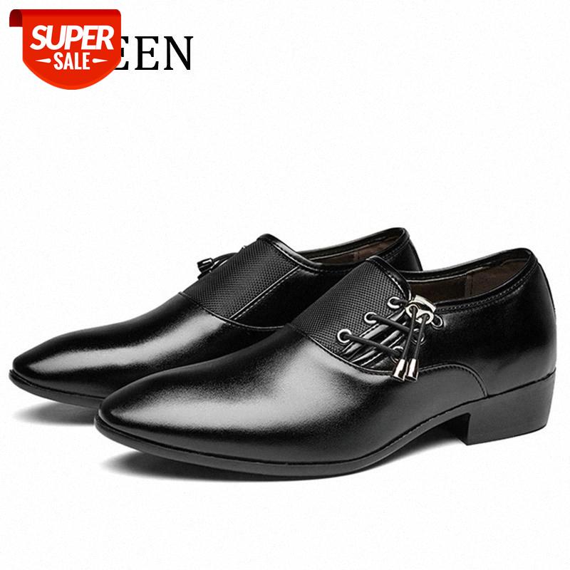

YWEEN Men's Dress Shoes Classic Point Toe Fashion Men Business Party Shoes Drop Shipping Slip-On Size 38-47 #Et5d