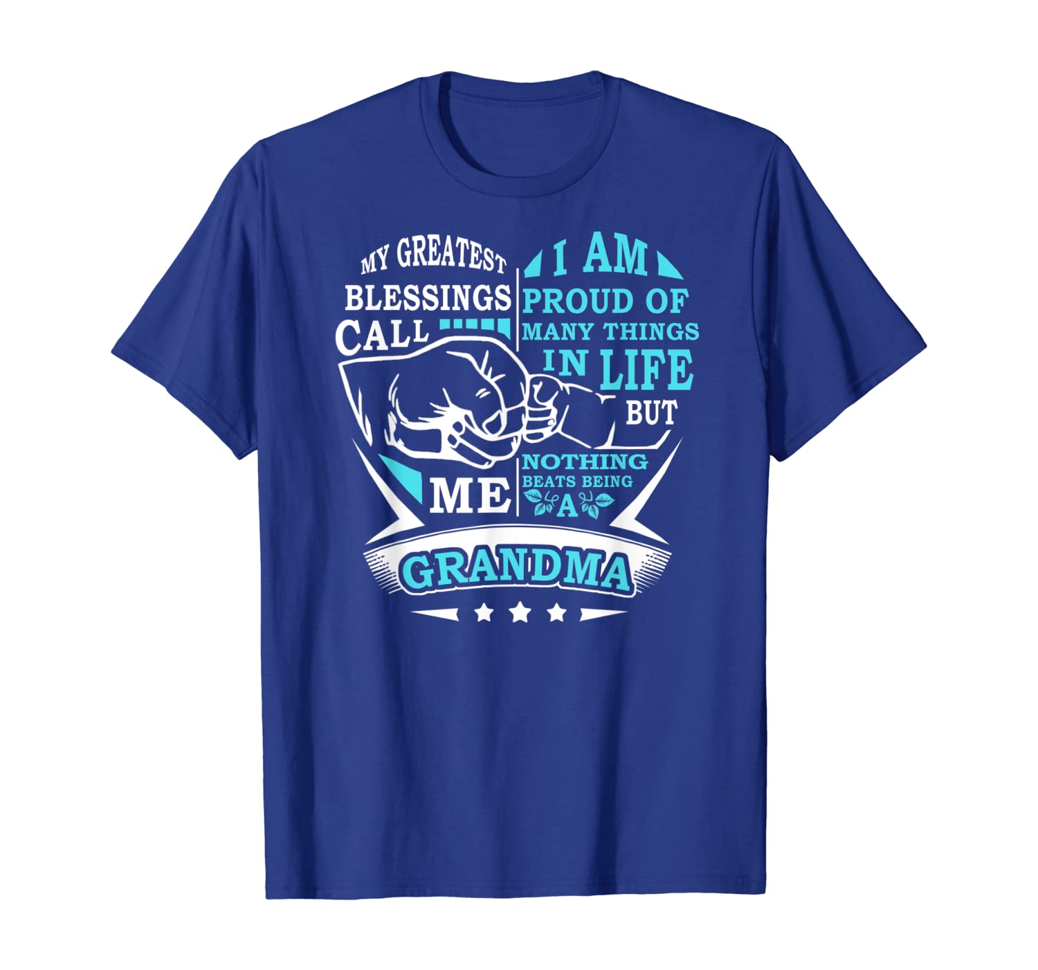 

my greatest blessings call me grandma mothers day, xmas gift t-shirt, White;black