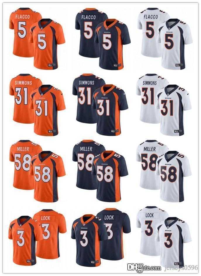 

Denver''Broncos''Men women Youth 58 Von Miller 3 Drew Lock 14 Courtland Sutton 31 Justin Simmons 5 Joe Flacco Football Jerseys, Black;red