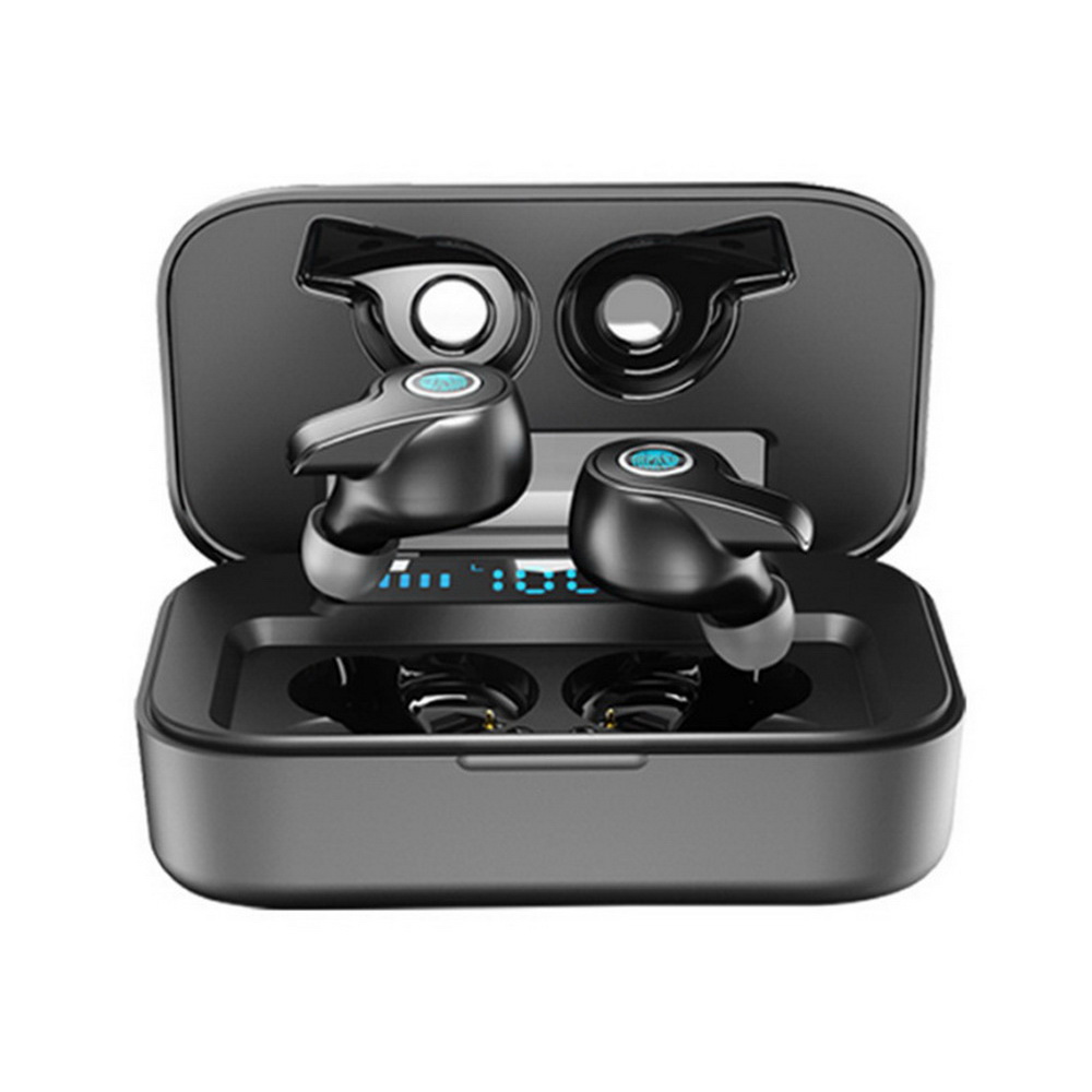 

Champion quality TWS Bluetooth Earphones Magic sound 9D stereo Wireless Headphones HIFI In-Ear Earbuds Sport Waterproof Headsets F1, Black