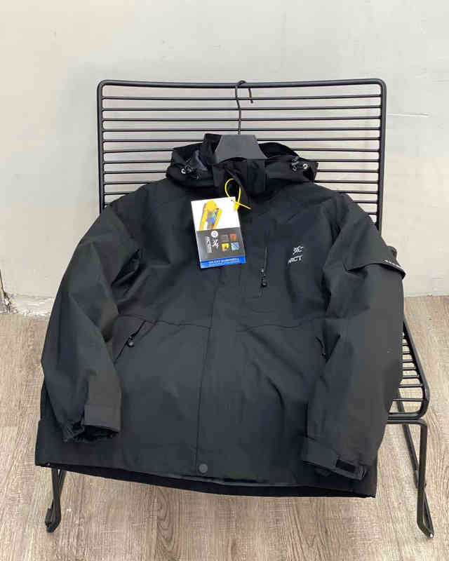 

22ss 1:1 Arc Spring Designer Brand Men's Jacket Outdoor Leisure Training Two Piece 99001 Bird Home Coat, Black