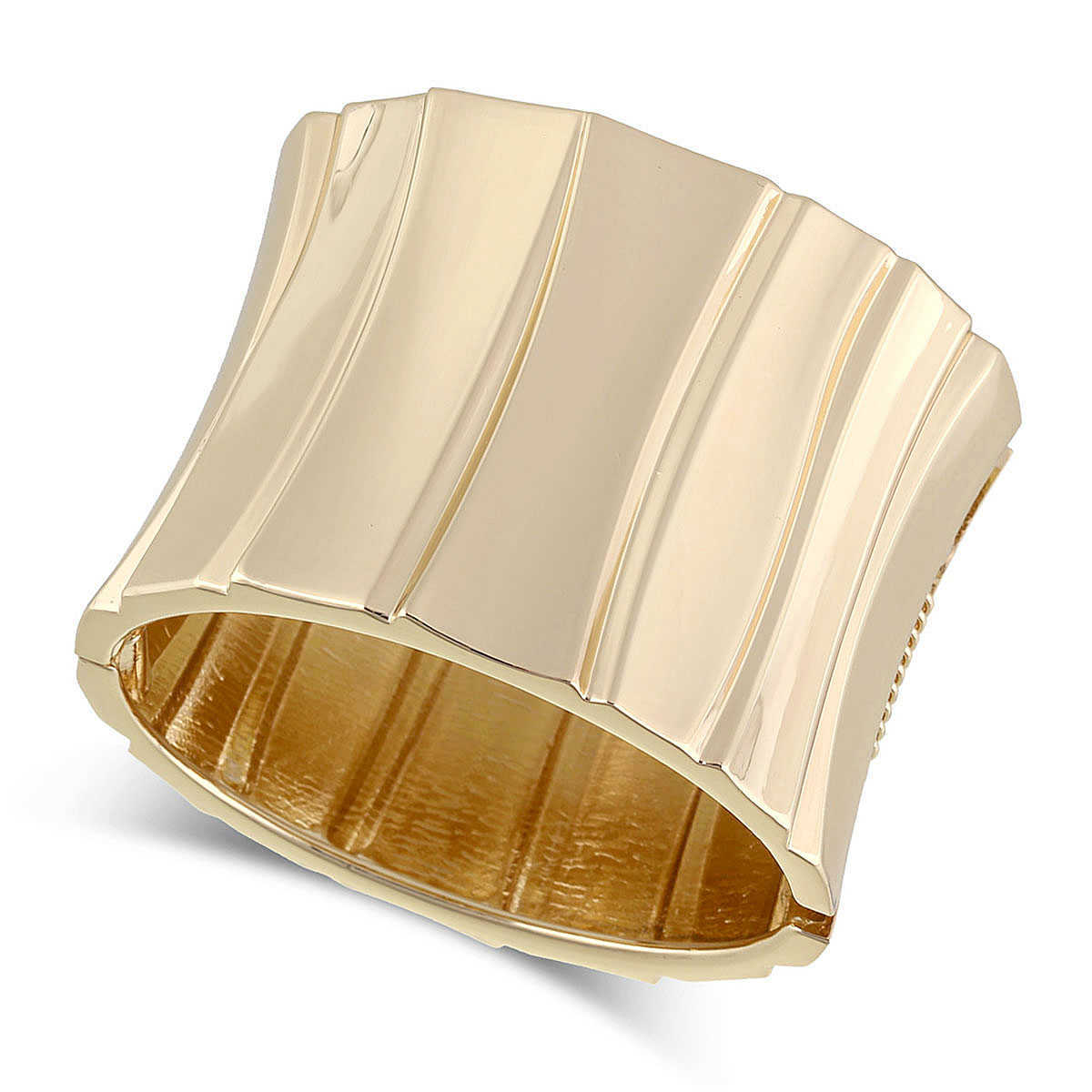 

Haha&toto New Trendy Statement Bangle Cuff Bracelet for Women Metal Polished Chunky Bracelet Bangle Party Wedding Pulseira Q0717