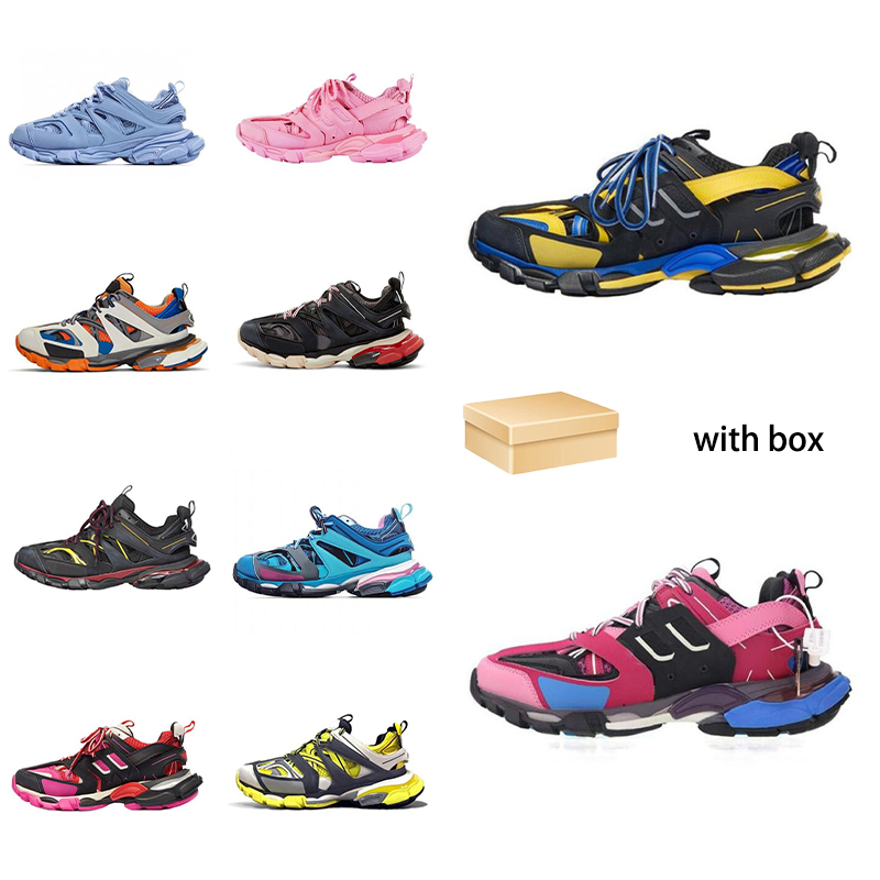 

Designer Track 3.0 runners shoes 2 men women 3M black yellow pink blue outdoor sport casual shoe high platform trainers sneakers 36-45