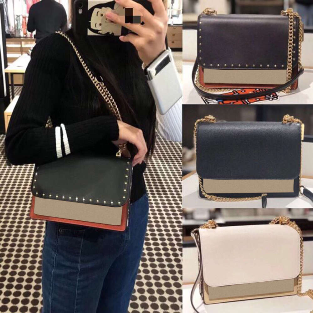 

7A+ The new female cover small bread one shoulder his color matching chain organ bag, Customize