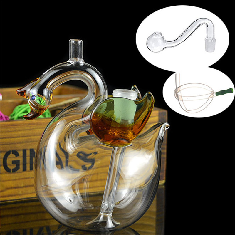

10MM glass oil burner pipe mini glass water bongs 10mm female recycler water bongs smoking bubbler Water Pipes dab Oil Rigs with silicone tu