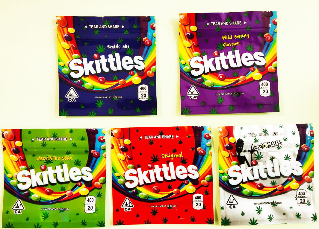 

sg2021hj Bag 500mg 3 Types Infused Sour Tropical Edibles Candy Gummies Resealable Mylar Bags With Large Stock TRRLLI TROLLI